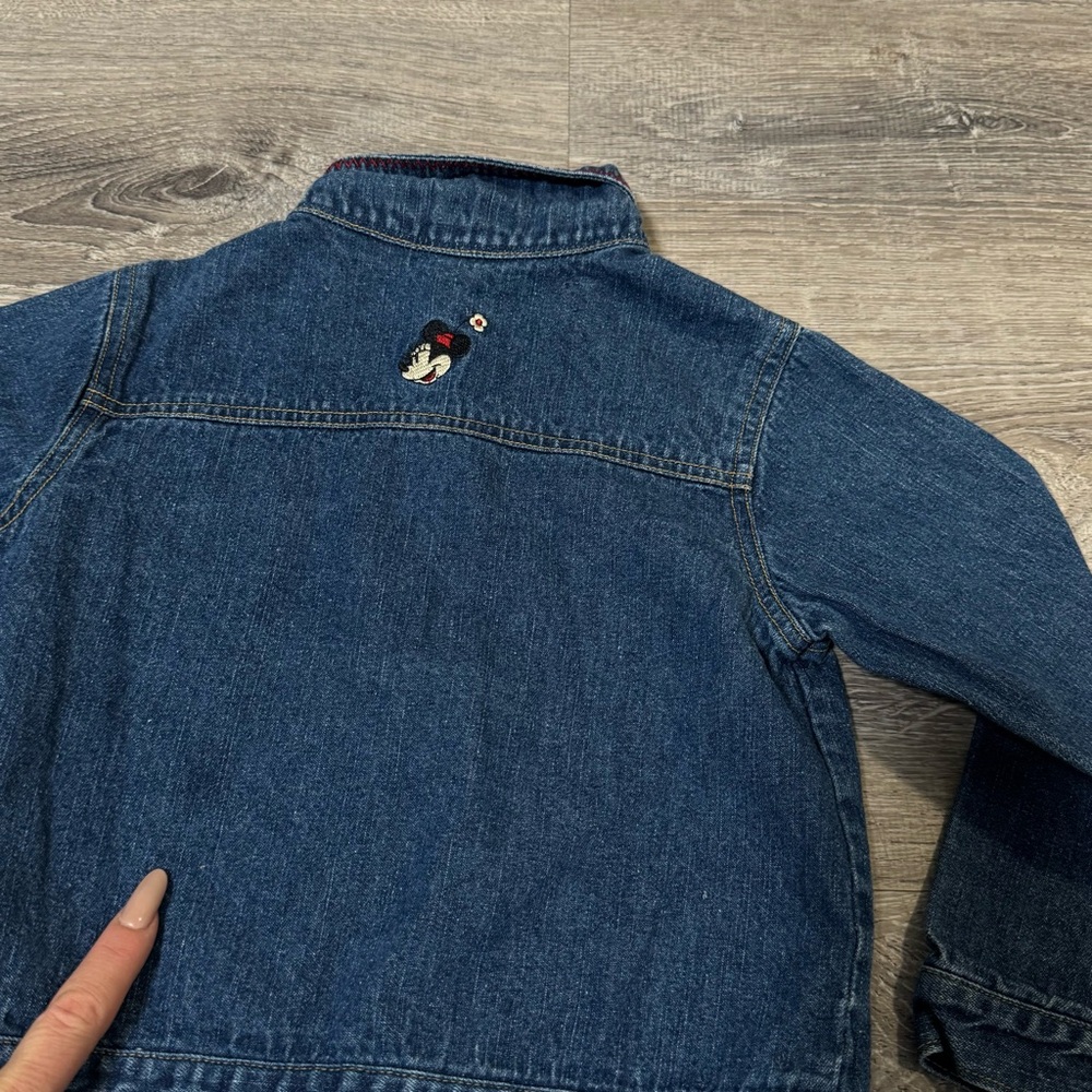 Vintage Minnie Mouse Denim Jacket embroidered – 90s Disney Jean Jacket 4T - Picture 7 of 7